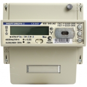 Счетчик электроэнергии трехфазный многотарифный СЕ 301 R33 100/5 Т4 D+Щ RS485 230/380В ЖК (CE301 R33 146 JAZ)