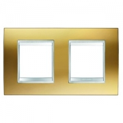 Gewiss LUX INT. РАМКА 2+2 ГОРИЗОНТ. МОДУЛЯ, ЗОЛОТО