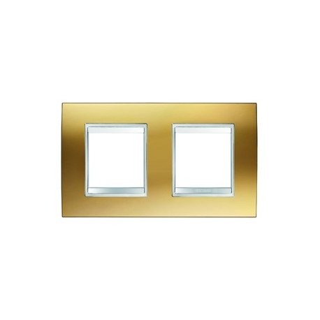 Gewiss LUX INT. РАМКА 2+2 ГОРИЗОНТ. МОДУЛЯ, ЗОЛОТО