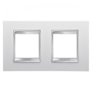 Gewiss LUX INT. РАМКА 2+2 ГОРИЗОНТ. МОДУЛЯ, МОЛОЧНО-БЕЛЫЙ