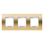 Gewiss LUX INT. РАМКА 2+ 2+2 ГОРИЗОНТ. МОДУЛЯ, ЗОЛОТО