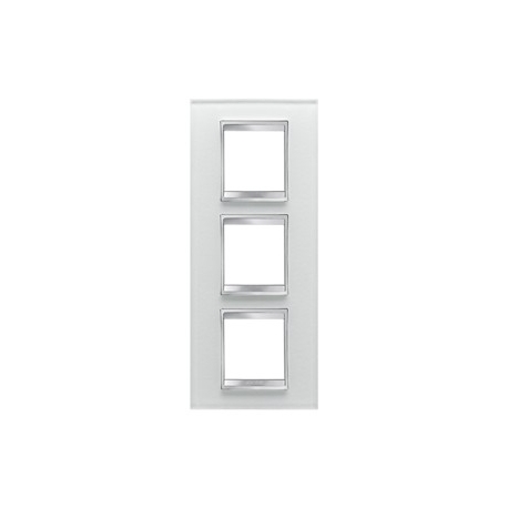 Gewiss LUX INT. РАМКА 2+ 2+2 ВЕРТ. МОДУЛЯ, СТЕКЛО, ЛЕД