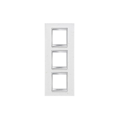 Gewiss LUX INT. РАМКА 2+ 2+2 ВЕРТ. МОДУЛЯ, ТЕХНОКАМЕНЬ, ЛУННЫЙ ГРУНТ