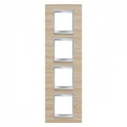 Gewiss LUX INT. РАМКА 2+2+ 2+2 ВЕРТ. МОДУЛЯ, КЛЕН
