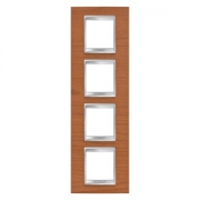 Gewiss LUX INT. РАМКА 2+2+ 2+2 ВЕРТ. МОДУЛЯ, ВИШНЯ