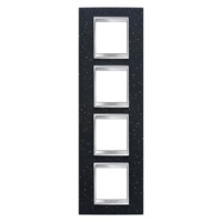 Gewiss LUX INT. РАМКА 2+2+ 2+2 ВЕРТ. МОДУЛЯ, ТЕХНОКАМЕНЬ, ЛАВА