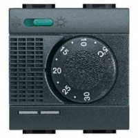 Электронный комнатный термостат LivingLight со встр. переключ. режимов «лето/зима», с датчиком теплого пола,2 модуля