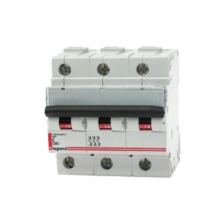 Автоматический выключатель Legrand 3-полюсный 125A-3М(тип C)