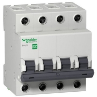 Автоматический выключатель Schneider Electric EASY 9 4П 10А С 4,5кА 400В