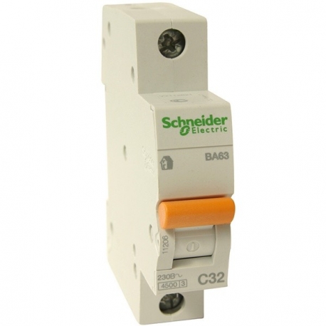 Автоматический выключатель Schneider Electric ВА63 1п 25A C 4,5 кА