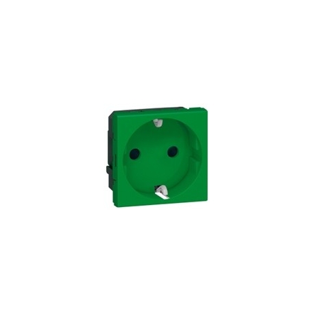 Розетка электрическая с антибактериальным покрытием, Legrand Mosaic (Зеленый)