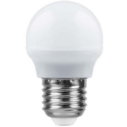 Лампа LED 7вт Е27 теплый матовый шар (SBG4507) SAFFIT