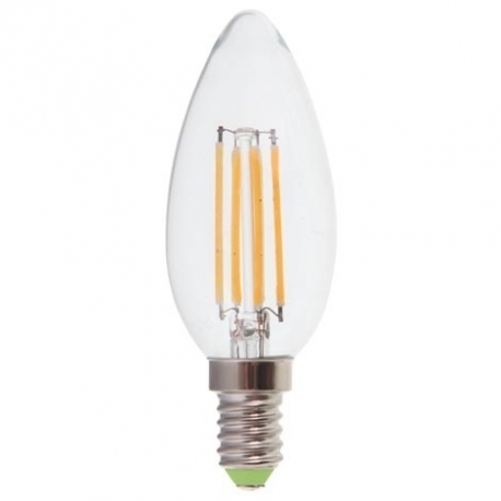 Лампа LED 5вт Е14 белый свеча FILAMENT FERON (LB-58)