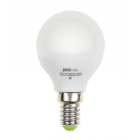 Лампа LED 9Вт Е14 теплый матовый шар JazzWay (2859570)