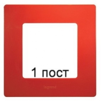 Рамка 1-ая Legrand Etika (красный)