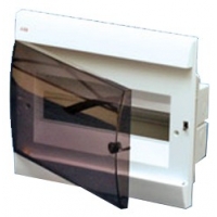 ABB Unibox Бокс встраиваемый 12 мод. белый с прозрачной дверцей IP40