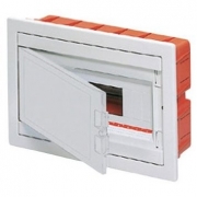 Gewiss Встраиваемый распределительный щиток с белой непрозрачной дверцей, белый, 12+1 мод, IP40