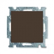 Выключатель одноклавишный ABB Basic 55, шато-черный