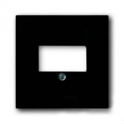 Розетка акустическая ABB Basic 55, шато-черный, цвет механизма черный
